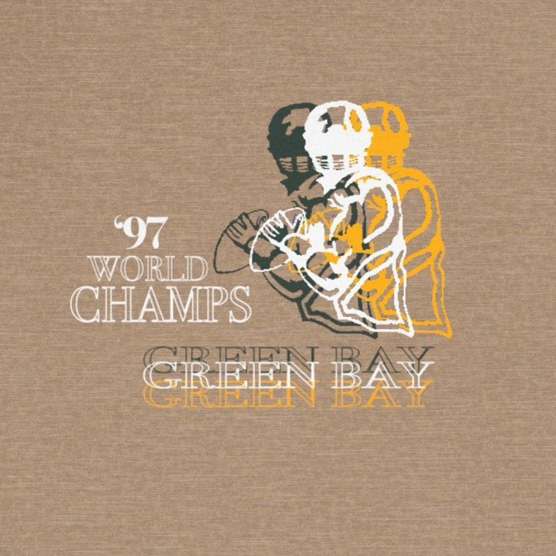 Vintage Green Bay Packers Inspired 1997 World Champs