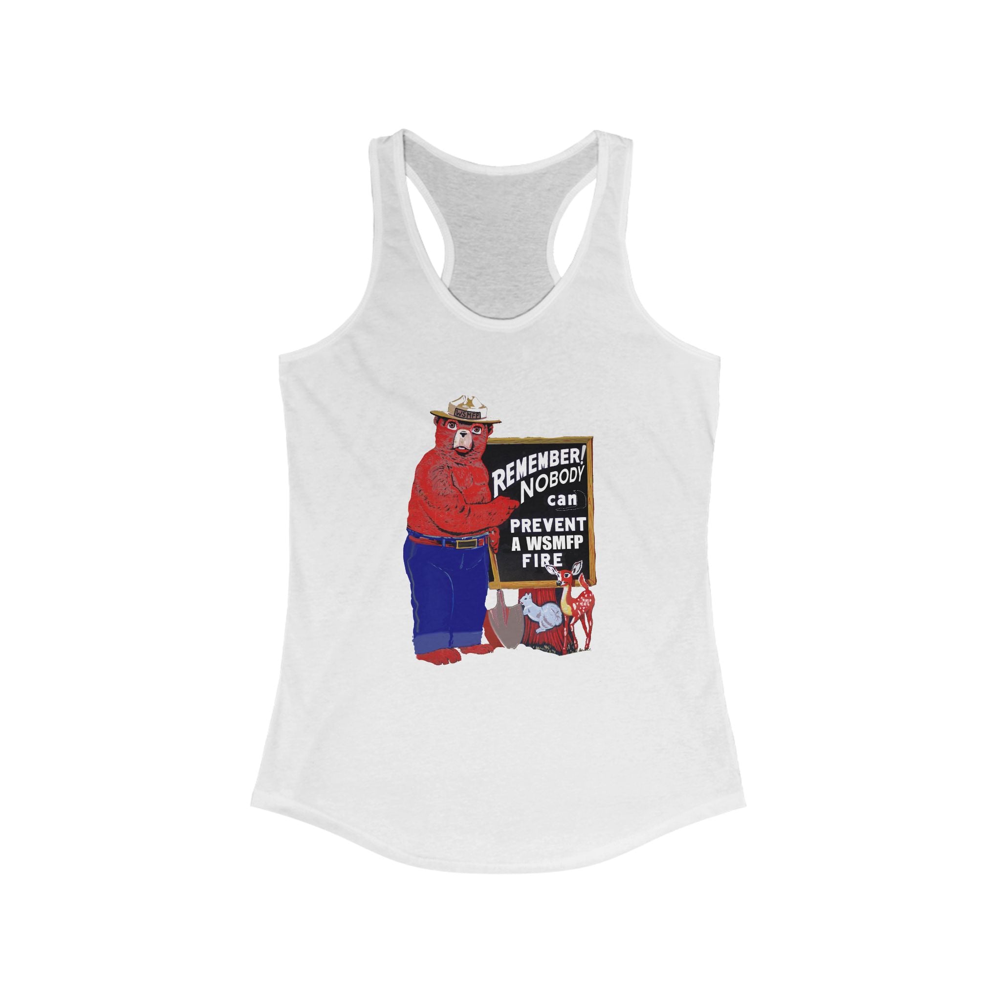 WSMFP Smoky Women's Ideal Racerback Tank