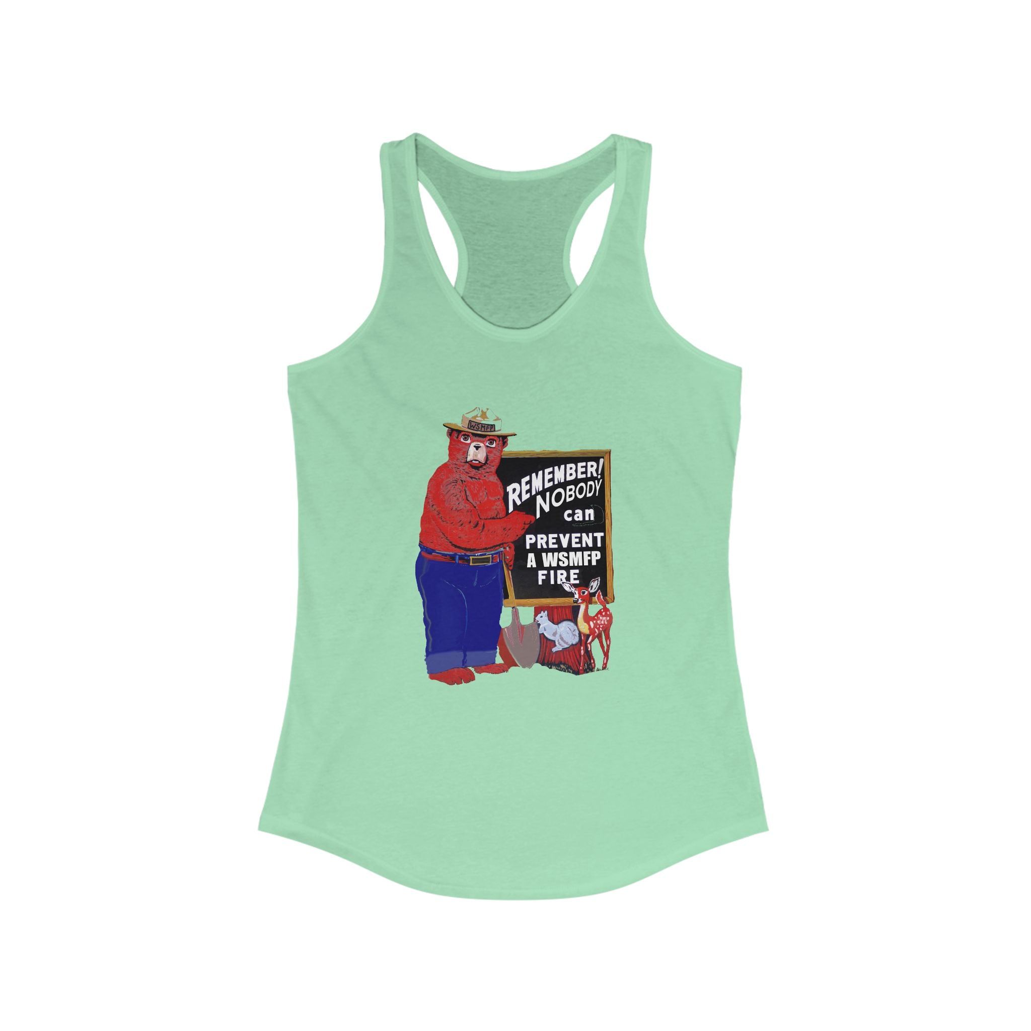 WSMFP Smoky Women's Ideal Racerback Tank
