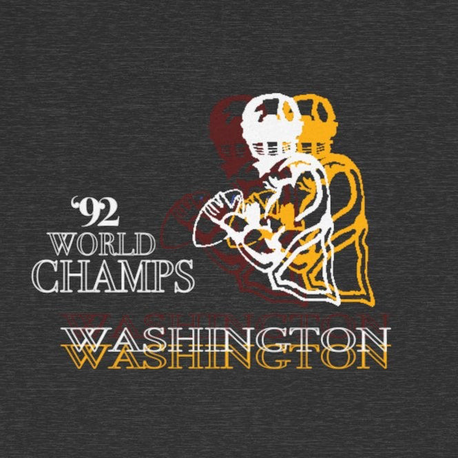 Vintage Washington Commanders Inspired 1992 World Champs