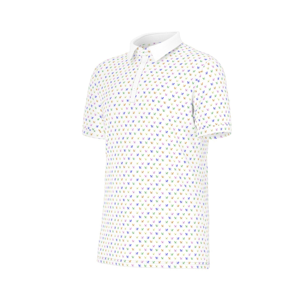 Noteeater Men's Stretch Collar Polo Shirt