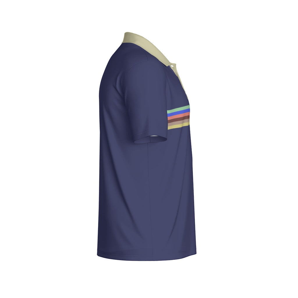 Rainbow Men's Polo Collar Jersey