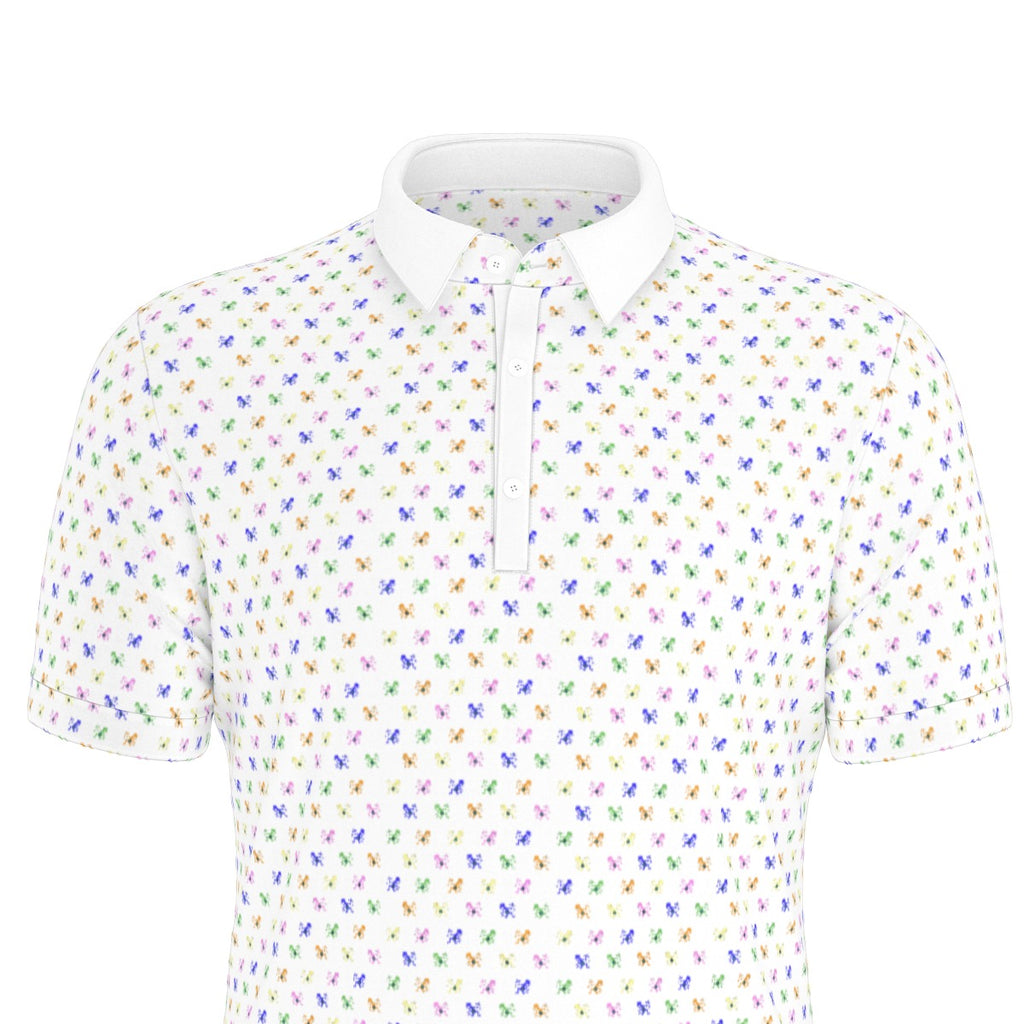 Noteeater Men's Stretch Collar Polo Shirt