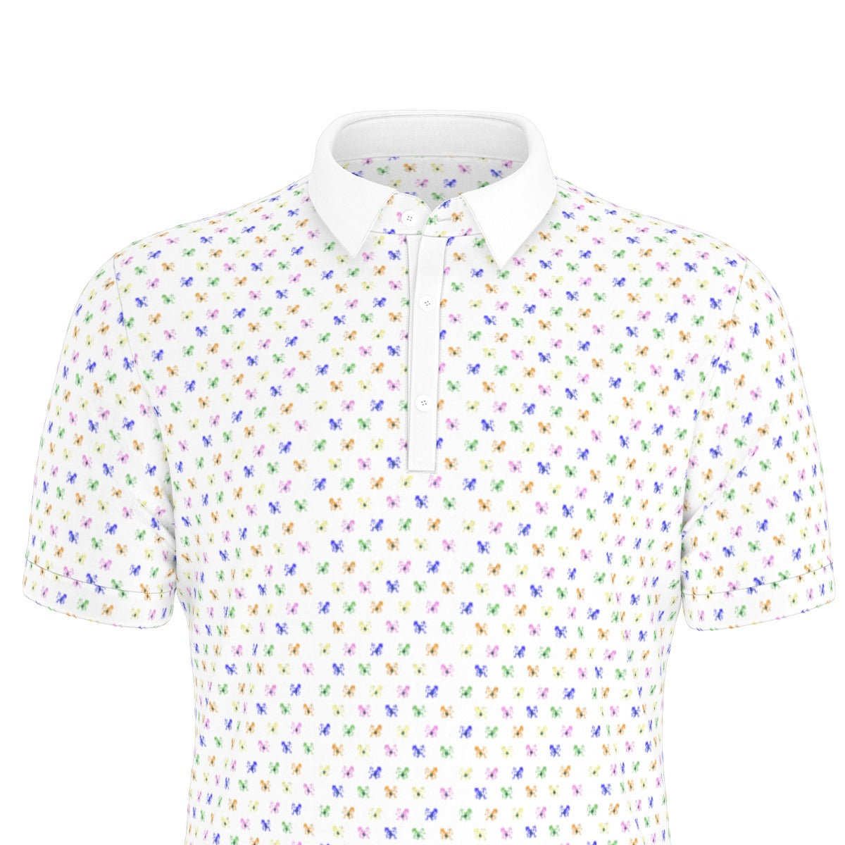 Noteeater Men's Stretch Collar Polo Shirt