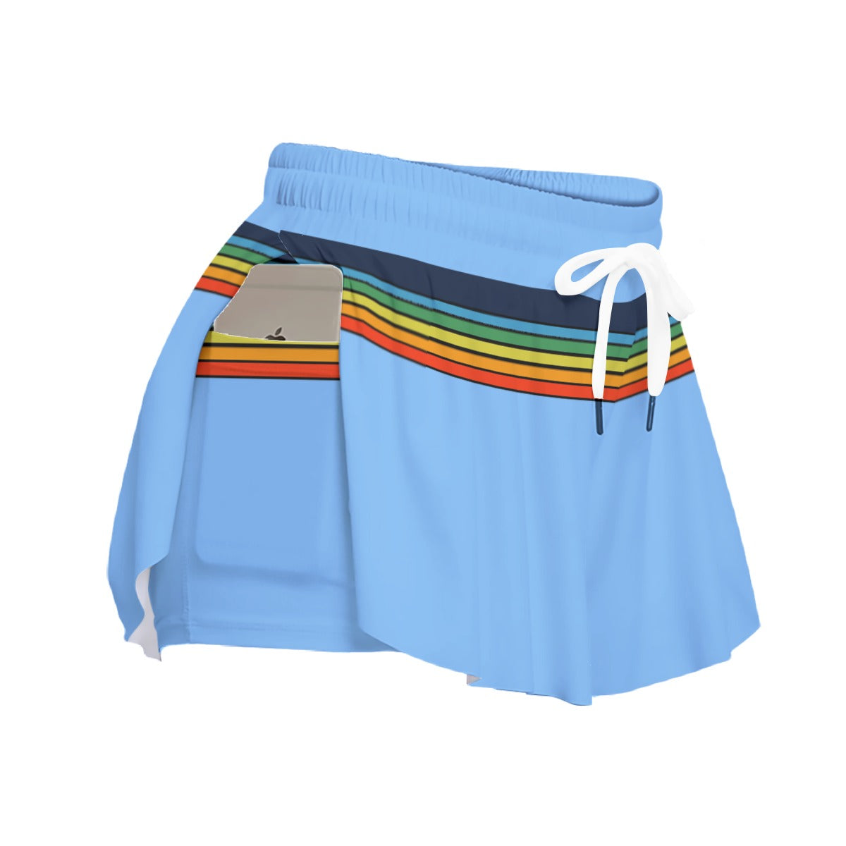 Rainbow Vintage Women's Sport Skorts With Pocket