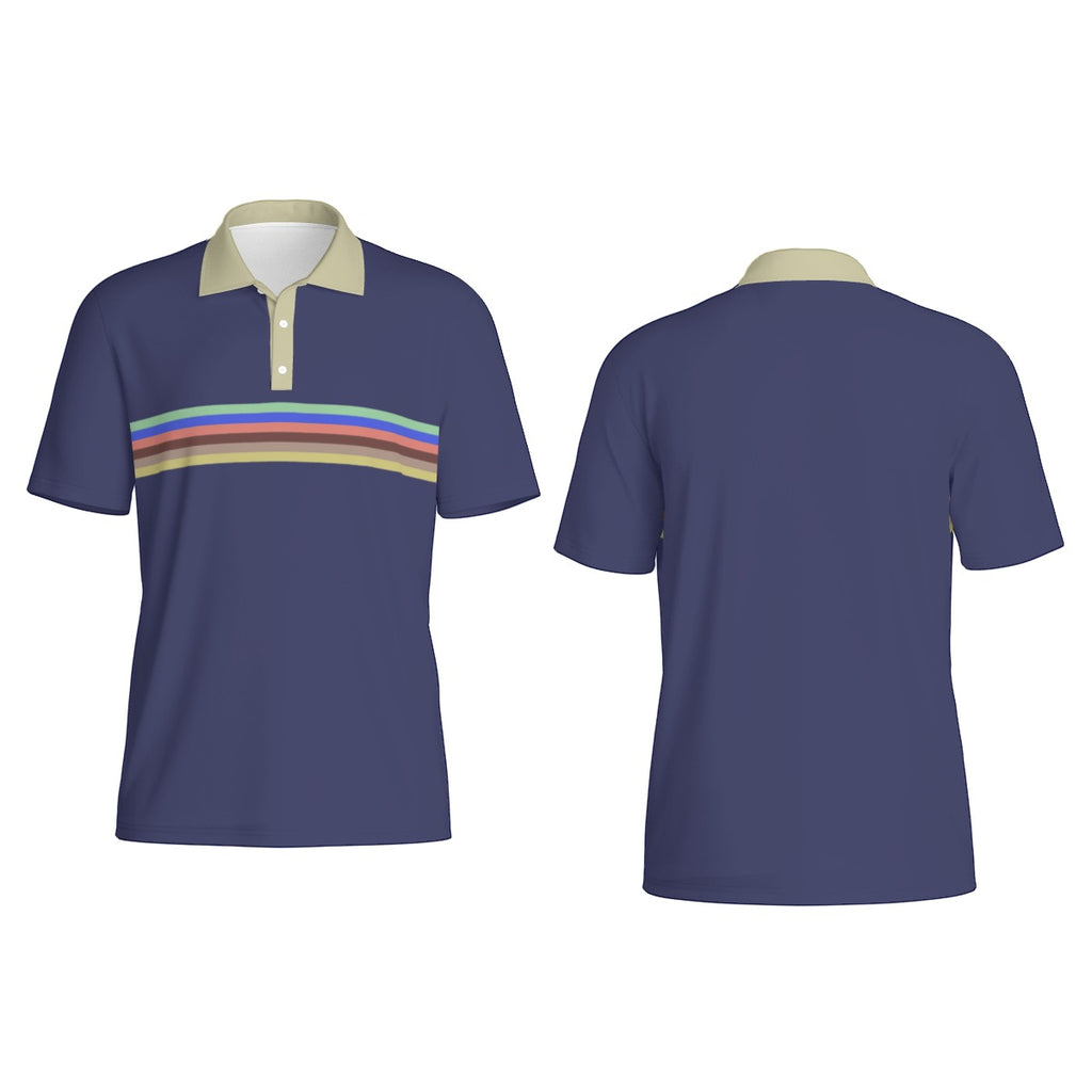 Rainbow Men's Polo Collar Jersey