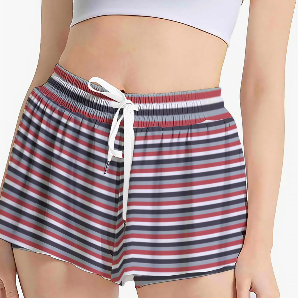 Striped Women's Sport Skorts With Pocket