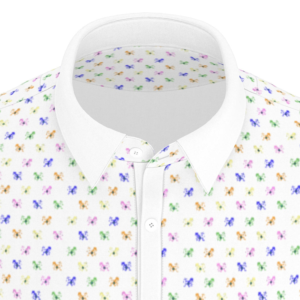 Noteeater Men's Stretch Collar Polo Shirt