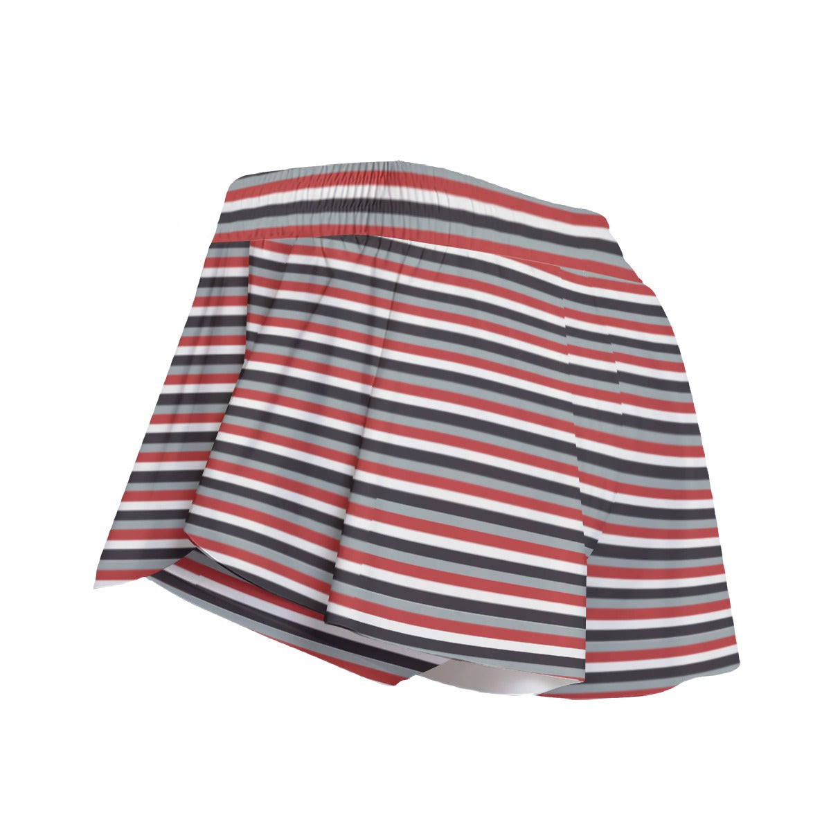 Striped Women's Sport Skorts With Pocket