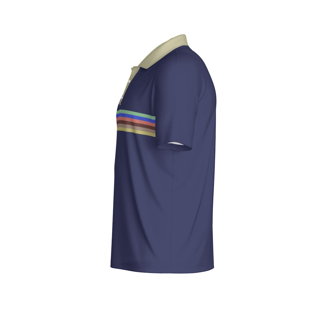 Rainbow Men's Polo Collar Jersey