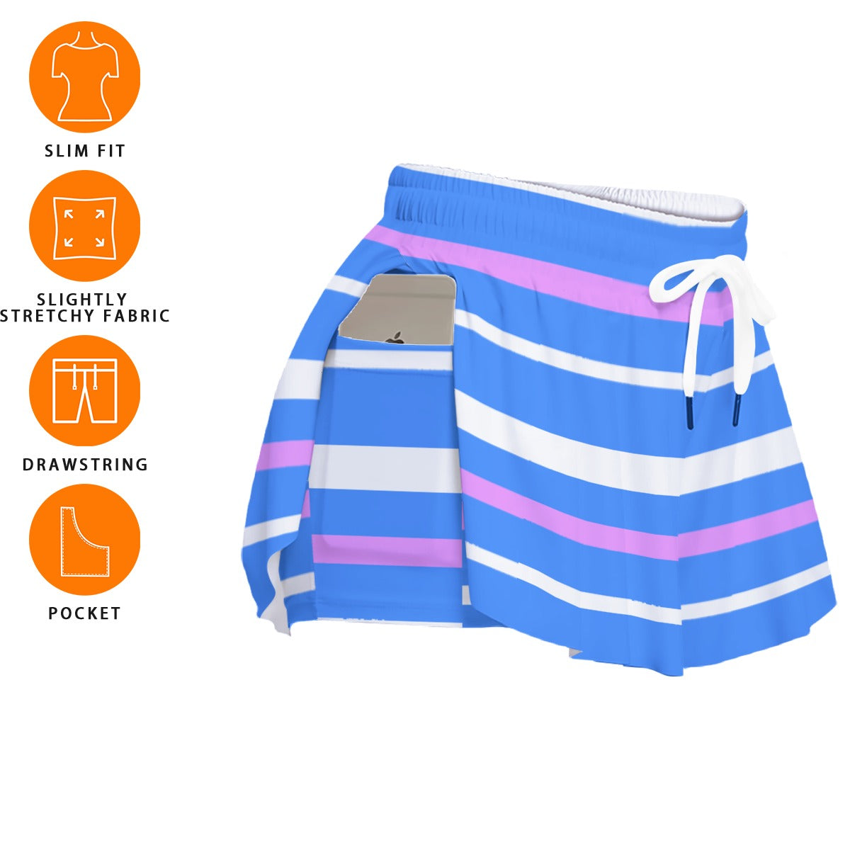 Vintage Tiger 2 Women's Sport Skorts With Pocket