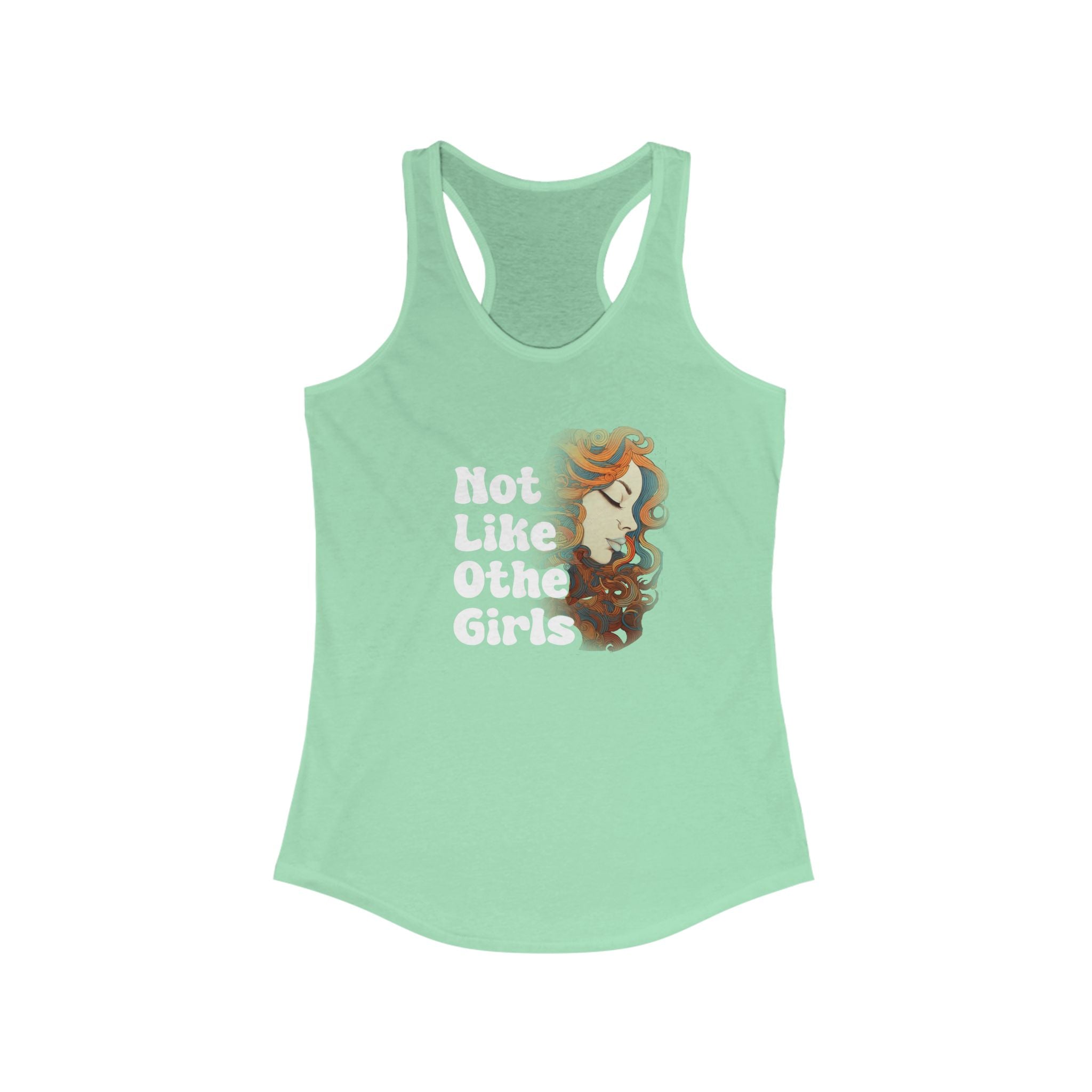 Grateful Dead Inspired Scarlet Begonias Not Like Other Girls Women's Ideal Racerback Tank
