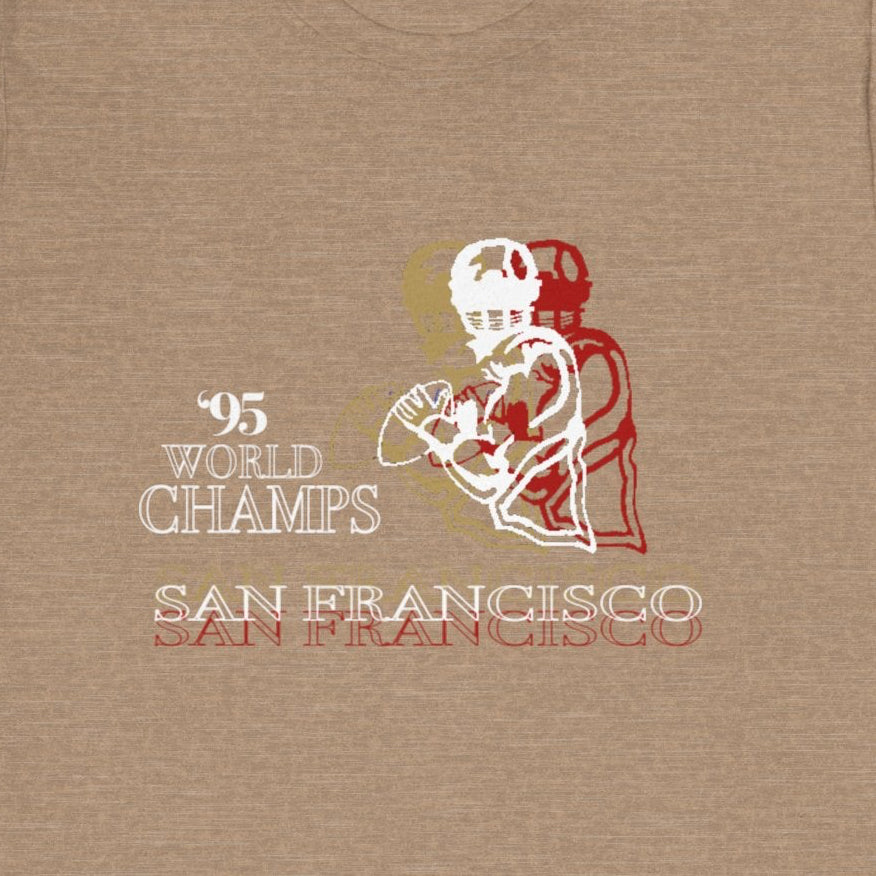 Vintage San Francisco 49ers Inspired 1995 World Champs